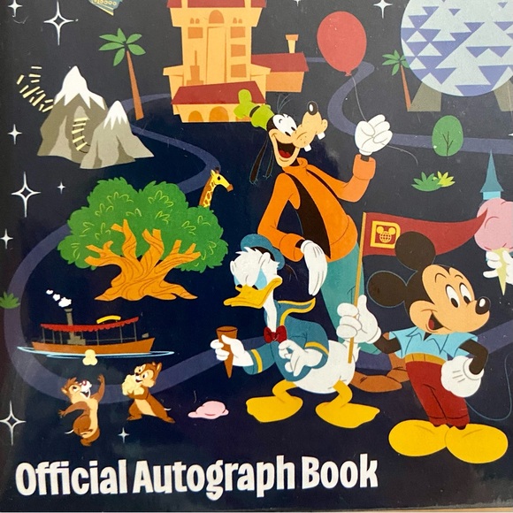 Walt Disney World Parks Icons Mickey & Friends Official Autograph Book Sealed - Picture 2 of 4